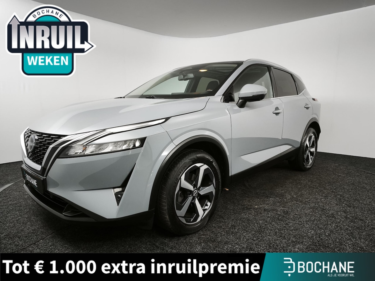 Nissan Qashqai - 1.3 MHEV Xtronic N-Connecta | Trekhaak | Panoramadak | 360° Camera | Adaptive Cruise Contr - AutoWereld.nl