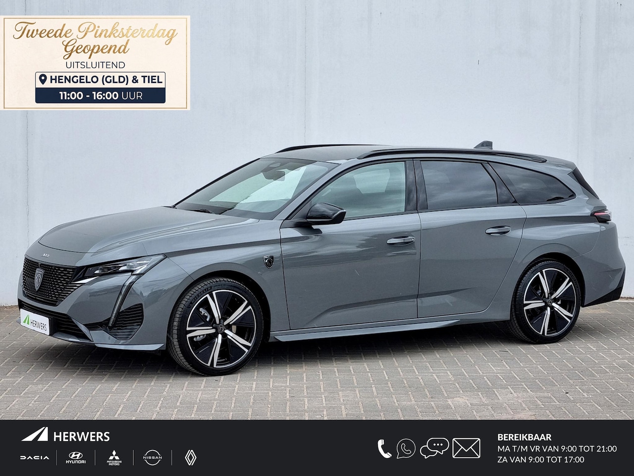 Peugeot 308 SW - Hybrid 145 e-DCS6 GT Automaat / Navigatie / Rondomzicht Camera / Cruise Control Adaptief / - AutoWereld.nl