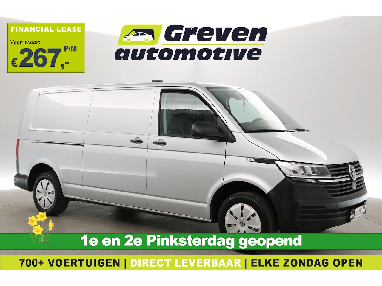 Volkswagen Transporter - T6.1 2.0 TDI L2H1 | Airco | 3 Zits | Parkeersensoren | Elektrpakket - AutoWereld.nl