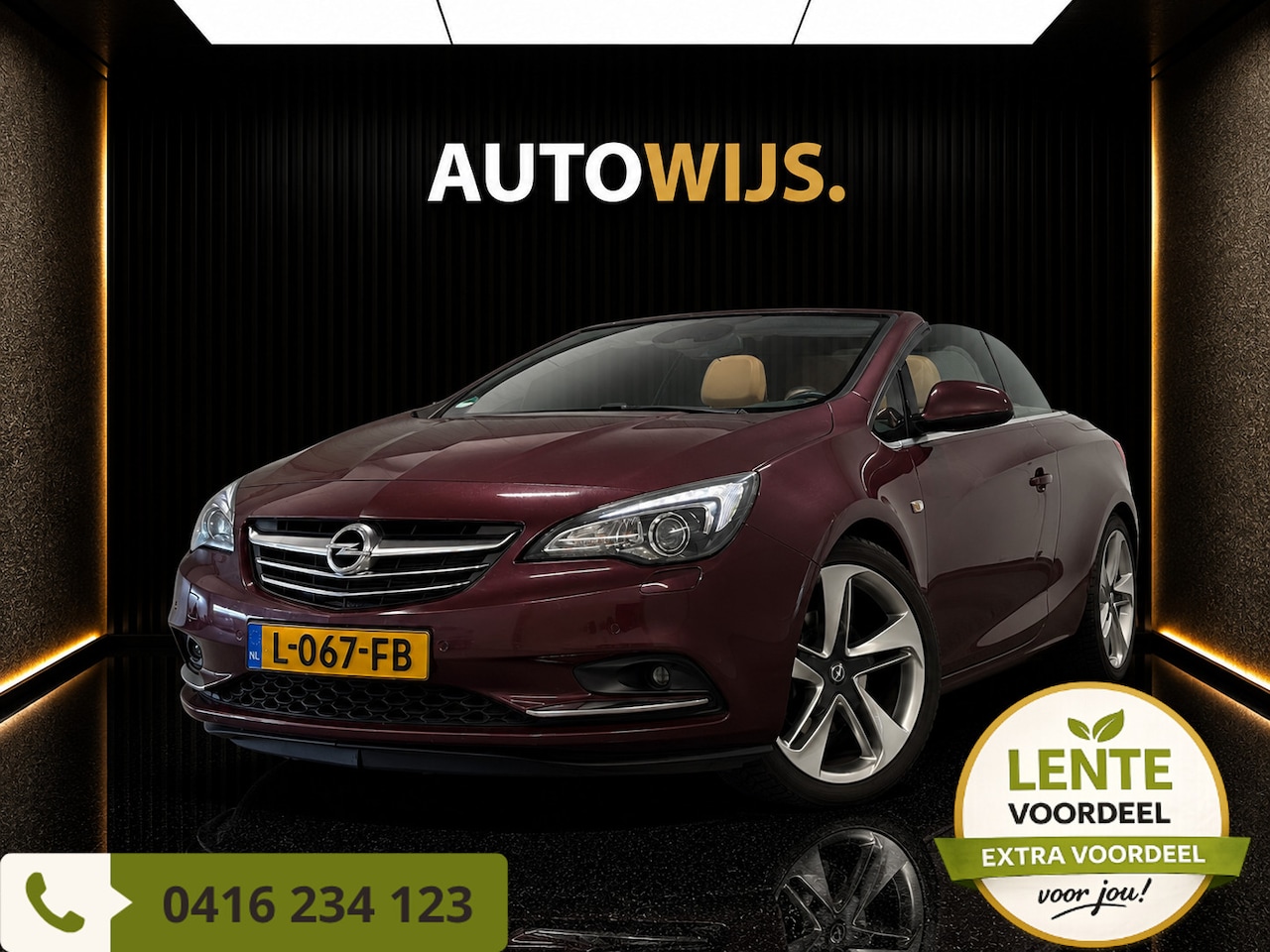 Opel Cascada - 2.0 CDTI Bi Turbo Cosmo|XENON|LEDER|TREKHAAK|CAMERA|GOED ONDERHOUDEN - AutoWereld.nl