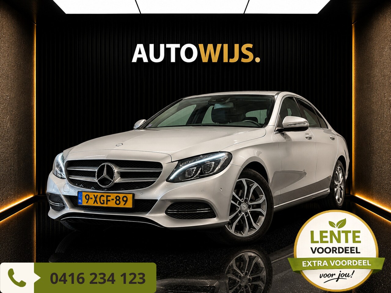 Mercedes-Benz C-klasse - 180 Ambition | AUT | LEDER | NL AUTO | - AutoWereld.nl