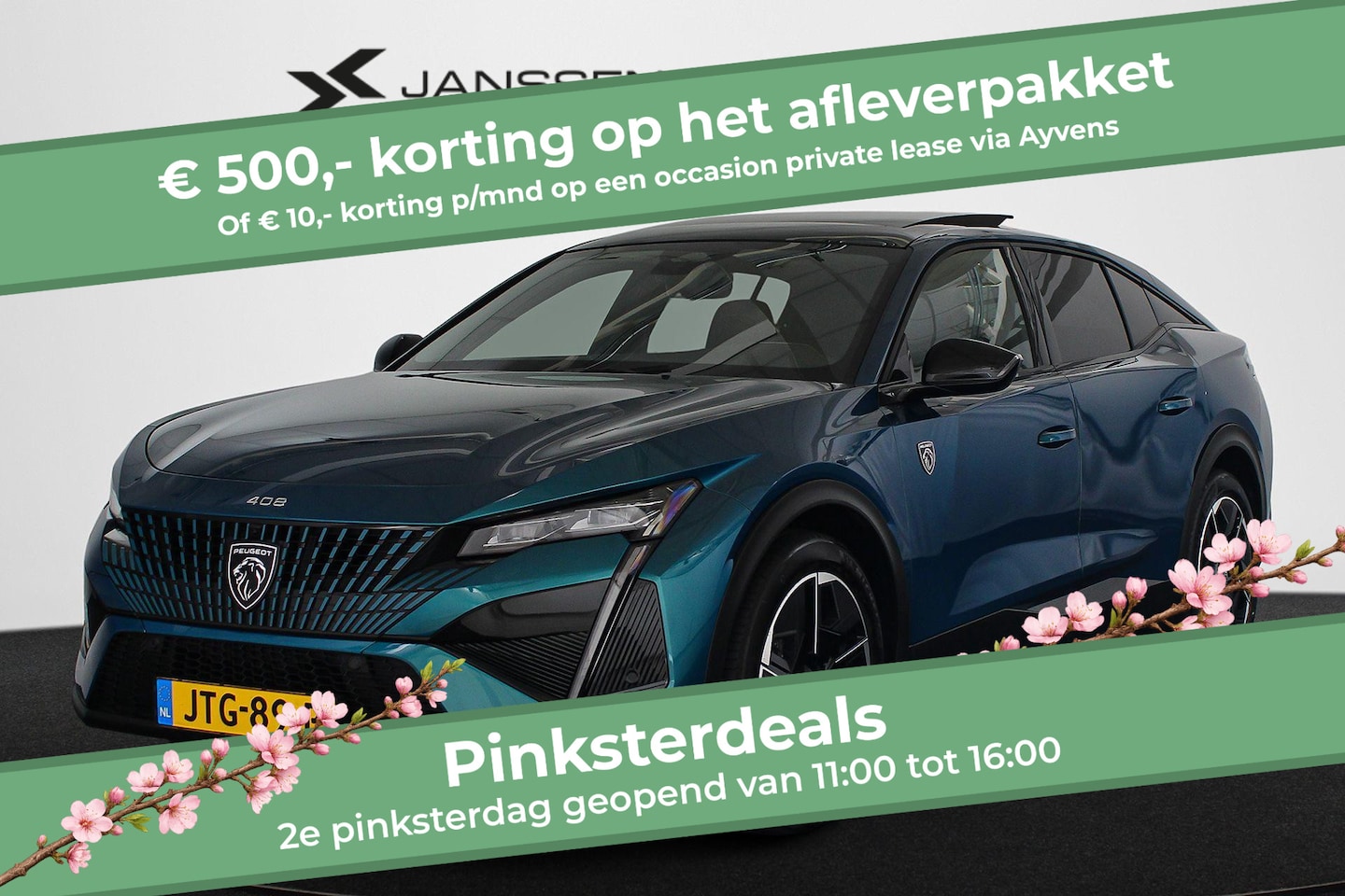 Peugeot e-408 - GT Avantage 58 kWh Panoramadak FOCAL 360 Vision & Drive Assist Plus Pack - AutoWereld.nl