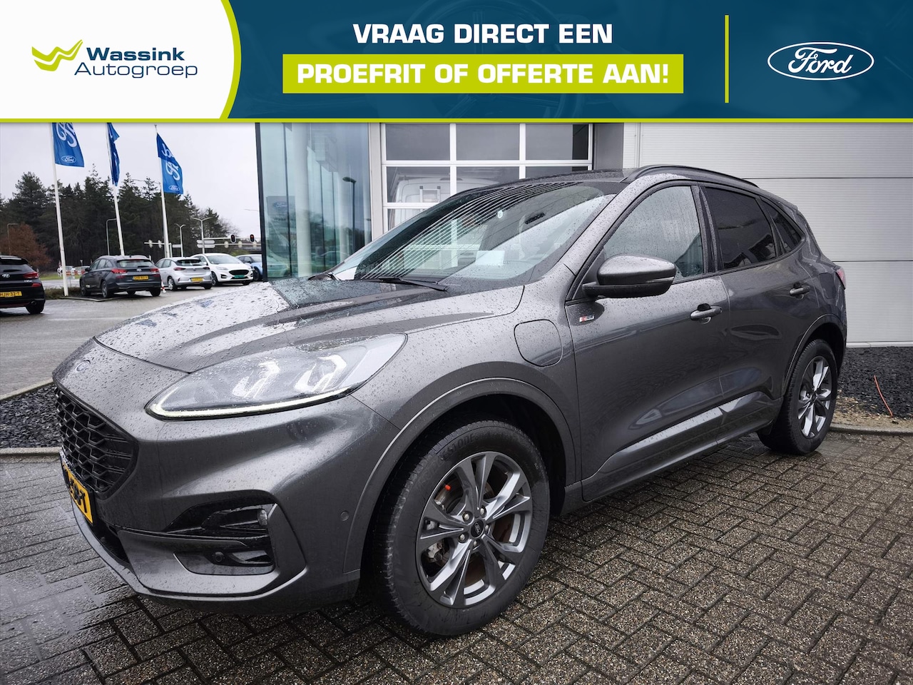 Ford Kuga - 2.5 PHEV ST-Line X | Trekhaak wegklapbaar | Adaptive cruise | Stoel verwarming voor en ach - AutoWereld.nl