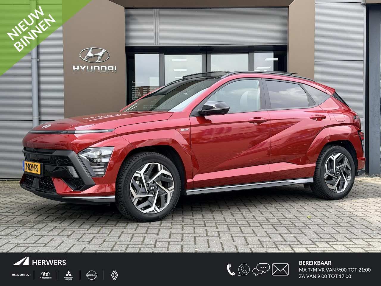 Hyundai Kona - 1.6 GDI HEV N Line Sky / Trekhaak 1.300 KG / Schuif- & Kanteldak / BOSE Audio / 360 Camera - AutoWereld.nl