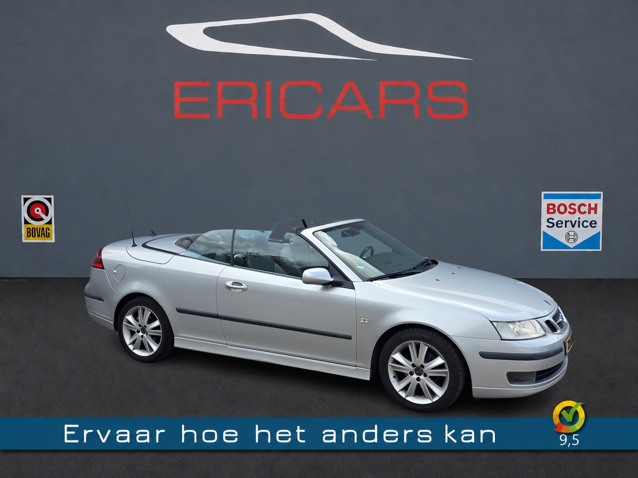 Saab 9-3 Cabrio - 1.8t NAVI LM BLAUWE KAP WINTERSET - AutoWereld.nl