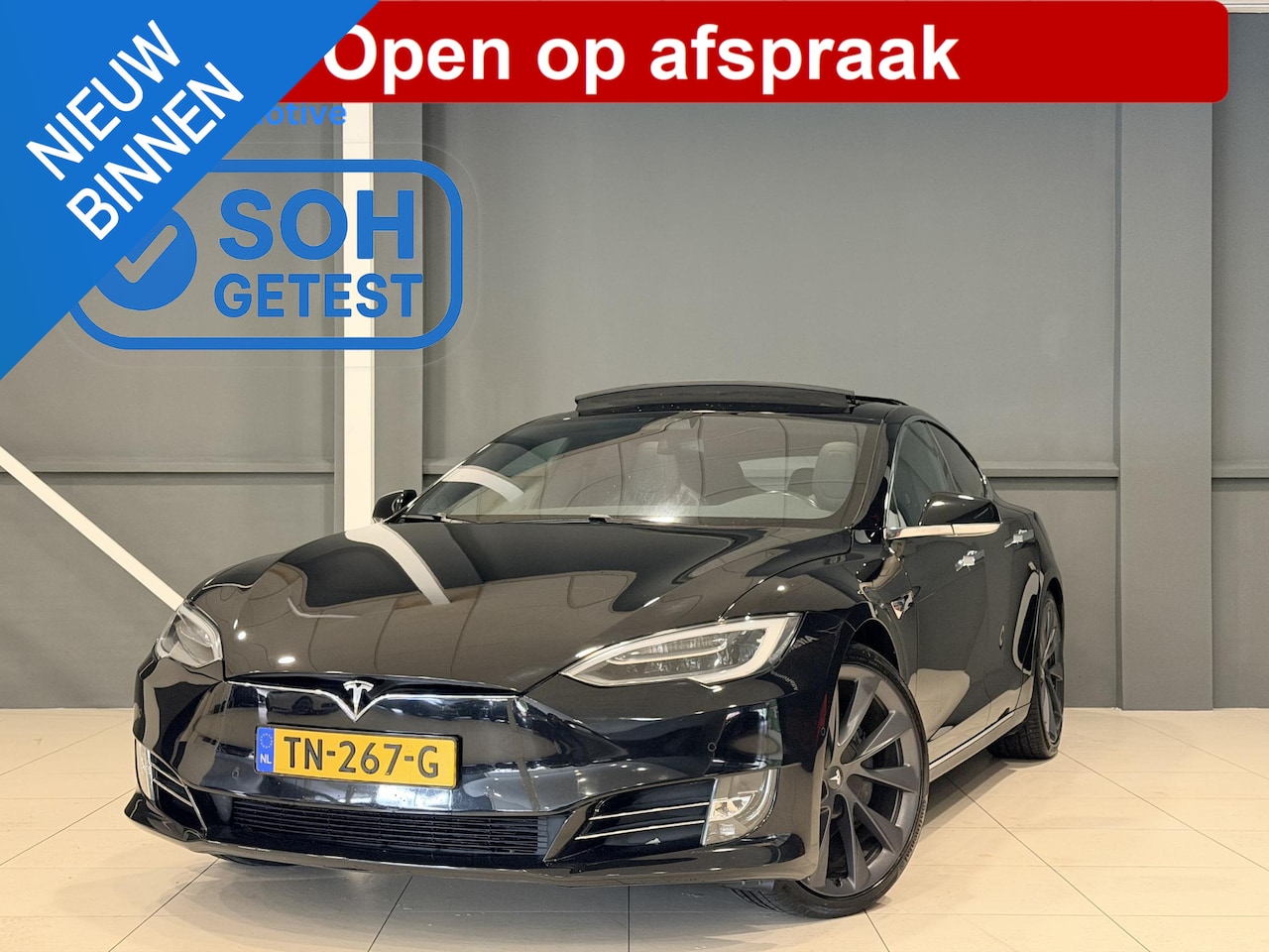Tesla Model S - 75D Base | Panorama dak | SOH 84% | Leder | - AutoWereld.nl