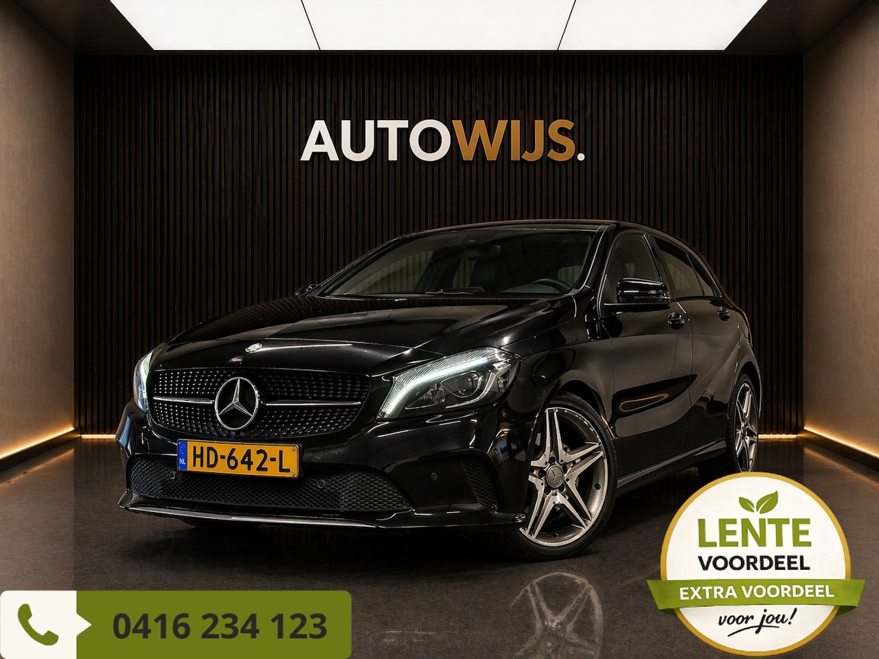 Mercedes-Benz A-klasse - 180 Ambition|NL AUTO|AMG VELGEN|FACELIFT|AUT|GROOT NAVI|STOELVERW - AutoWereld.nl