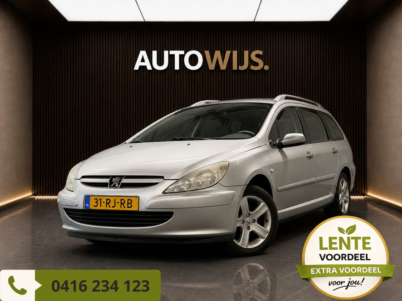 Peugeot 307 SW - 2.0 16V Premium|Automaat|Trekhaak|Cruise|NL-AUTO|Glazen dak| - AutoWereld.nl