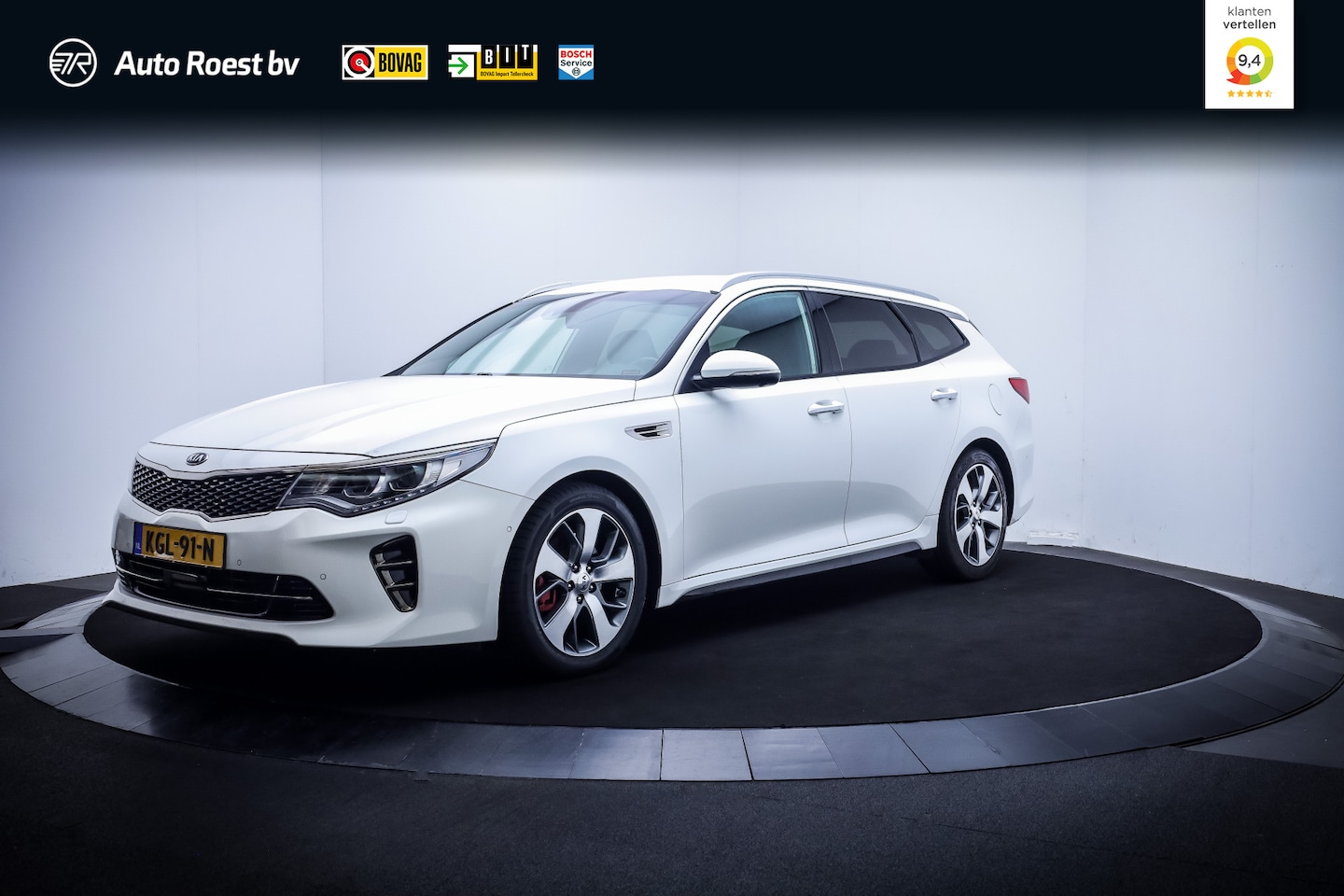 Kia Optima Sportswagon - 2.0T-GDi 245Pk GT EXCLUSIVE LEDER | ZITCLIMA | STUURVERW. | CARPLAY | ANDROID | ACC | MEMO - AutoWereld.nl