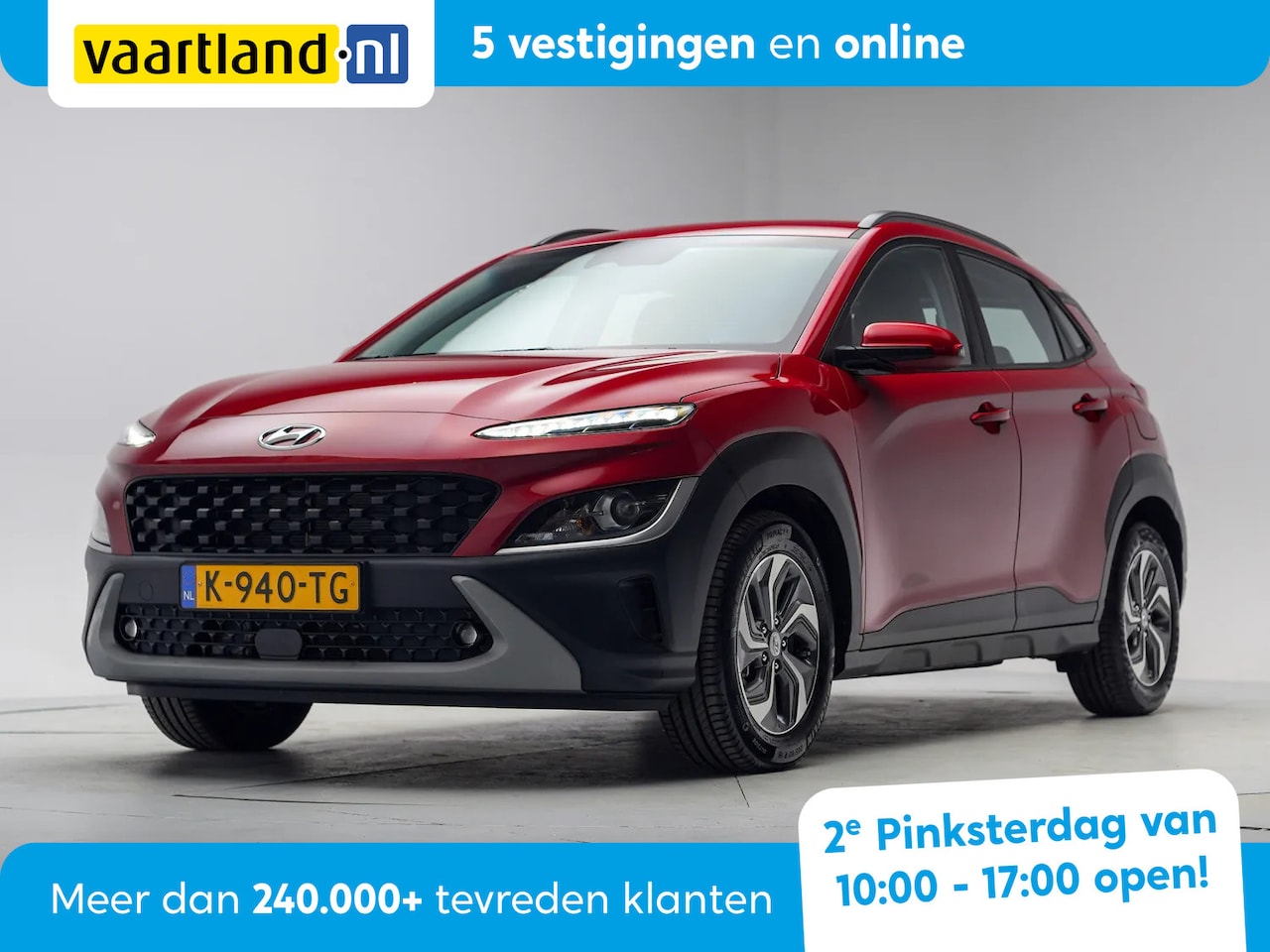 Hyundai Kona - 1.6 GDI HEV Comfort Smart [ Trekhaak Navi Clima Apple / Android ] - AutoWereld.nl