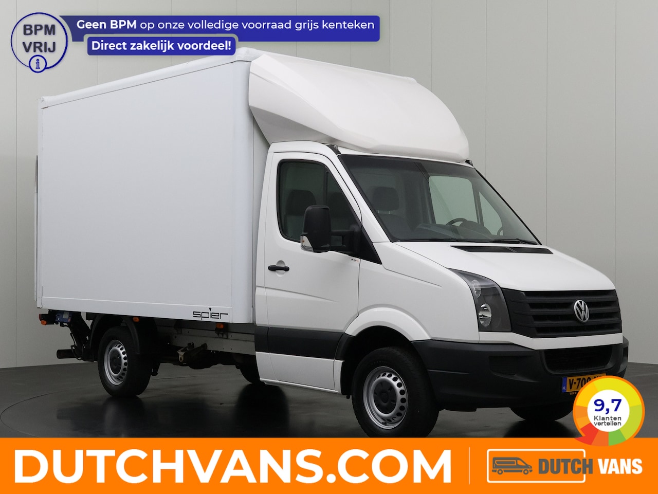 Volkswagen Crafter - 2.0TDI 136PK Bakwagen+laadklep | 1130Kg Laden | Dakspoiler | Airco | Cruise | 3-Zits | - AutoWereld.nl