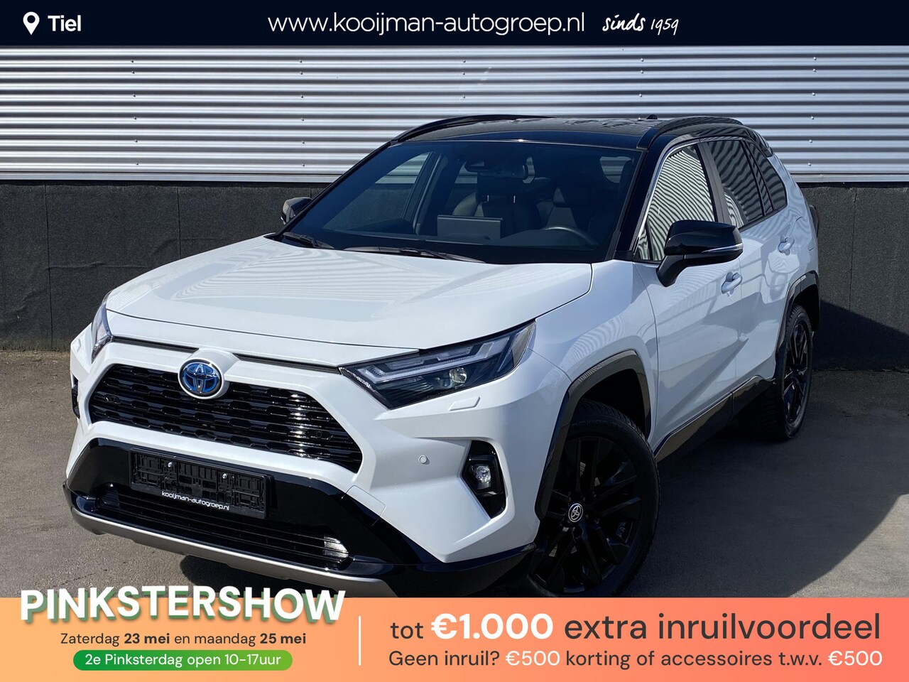 Toyota RAV4 - 2.5 Hybrid AWD Bi-tone edition Parelmoer, navigatie Apple CarPlay/Android Auto, stoelverwa - AutoWereld.nl