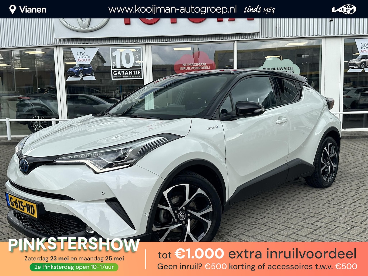 Toyota C-HR - 1.8 Hybrid Style Ultimate lichtmetalen velgen 18" , Parkeersensoren voor - achter , Parkee - AutoWereld.nl