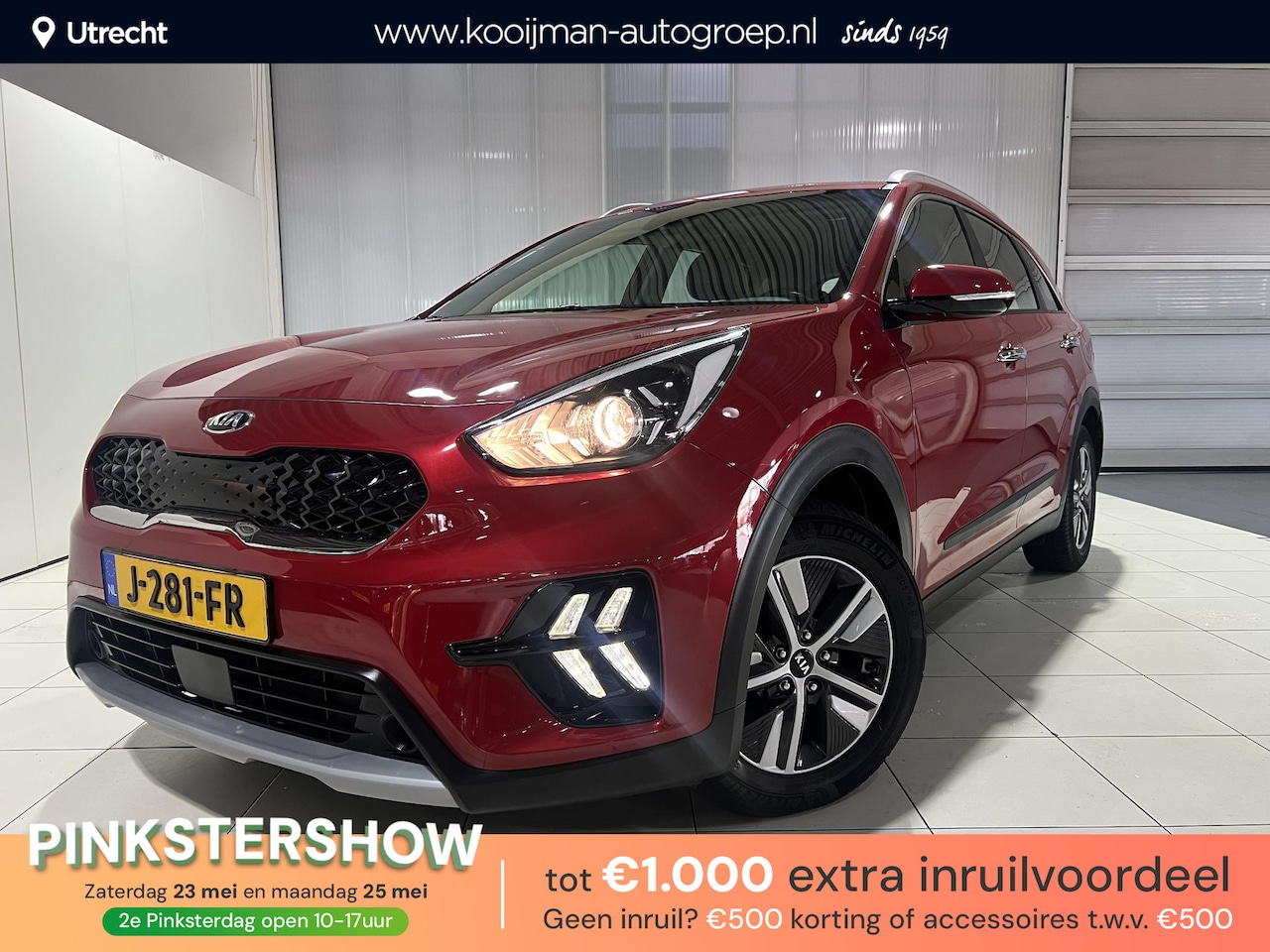 Kia Niro - 1.6 GDi Hybrid DynamicLine Apple Carplay/Android Auto, Navigatie, Camera. - AutoWereld.nl