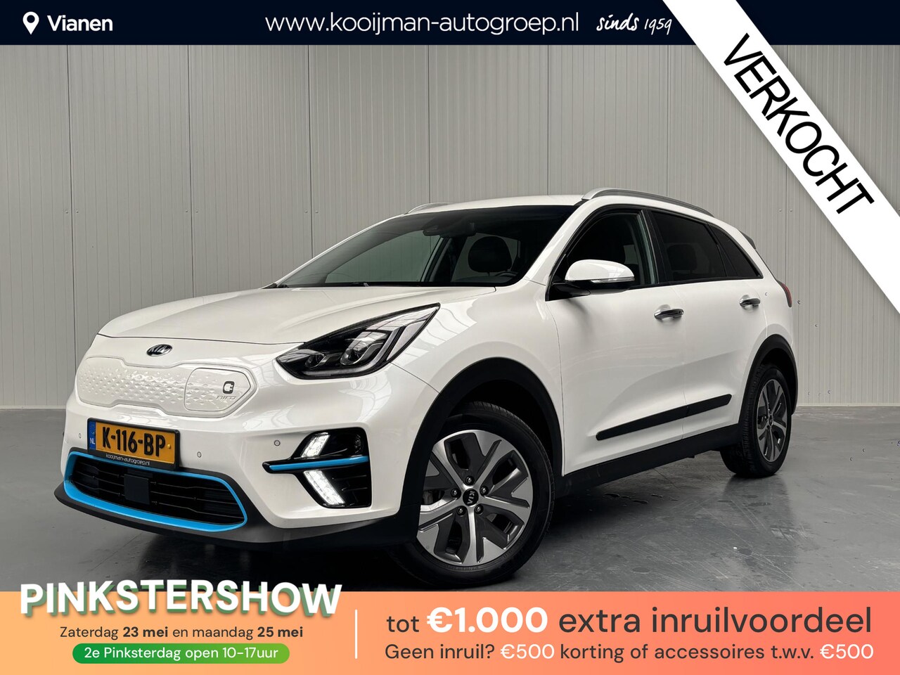 Kia e-Niro - ExecutiveLine 64 kWh ExecutiveLine 64 kWh , 100% SOH ,3Fase, Stoelmemory, JBL, Navigatie, Nederlandse Auto, Led - AutoWereld.nl