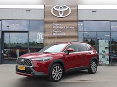 Toyota Corolla Cross - 2.0 HYBRID FIRST-EDITION EL-ACHTERKLEP STOELVERW. HALF-LEDER BLIND-SPOT PARK-SENSOREN 18"L