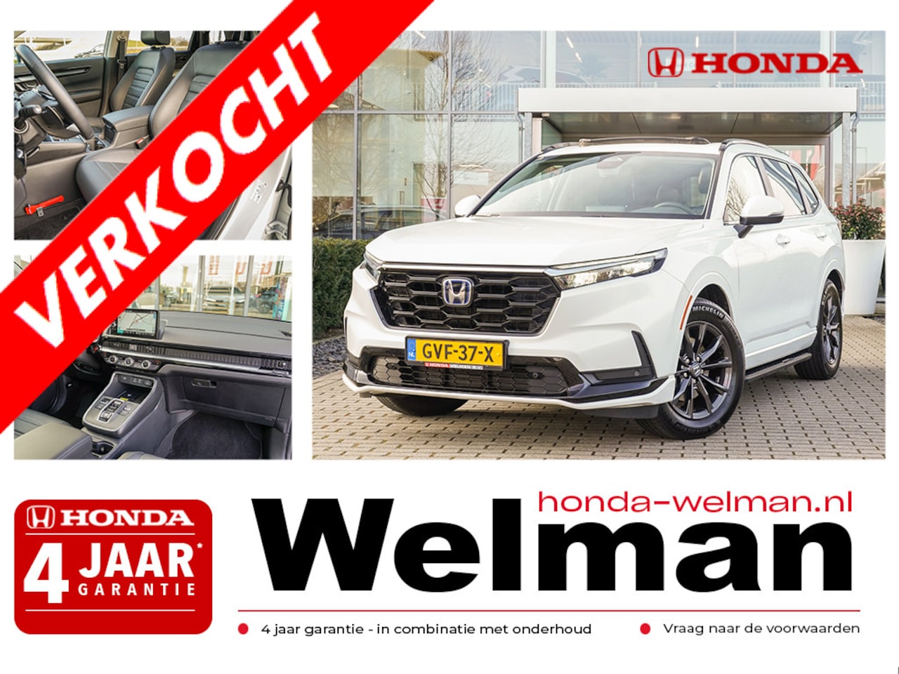 Honda CR-V - 2.0i e:HEV ELEGANCE - AERO PACK - TREEPLANKEN - INSTAPLIJSTEN - AutoWereld.nl