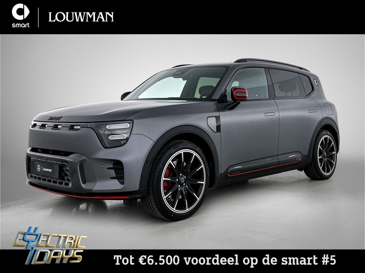 Smart #5 - Brabus 100 kWh | Adapt. cruise control | Panoramisch dak | Warmtepomp | CyberSparksLED+ | - AutoWereld.nl