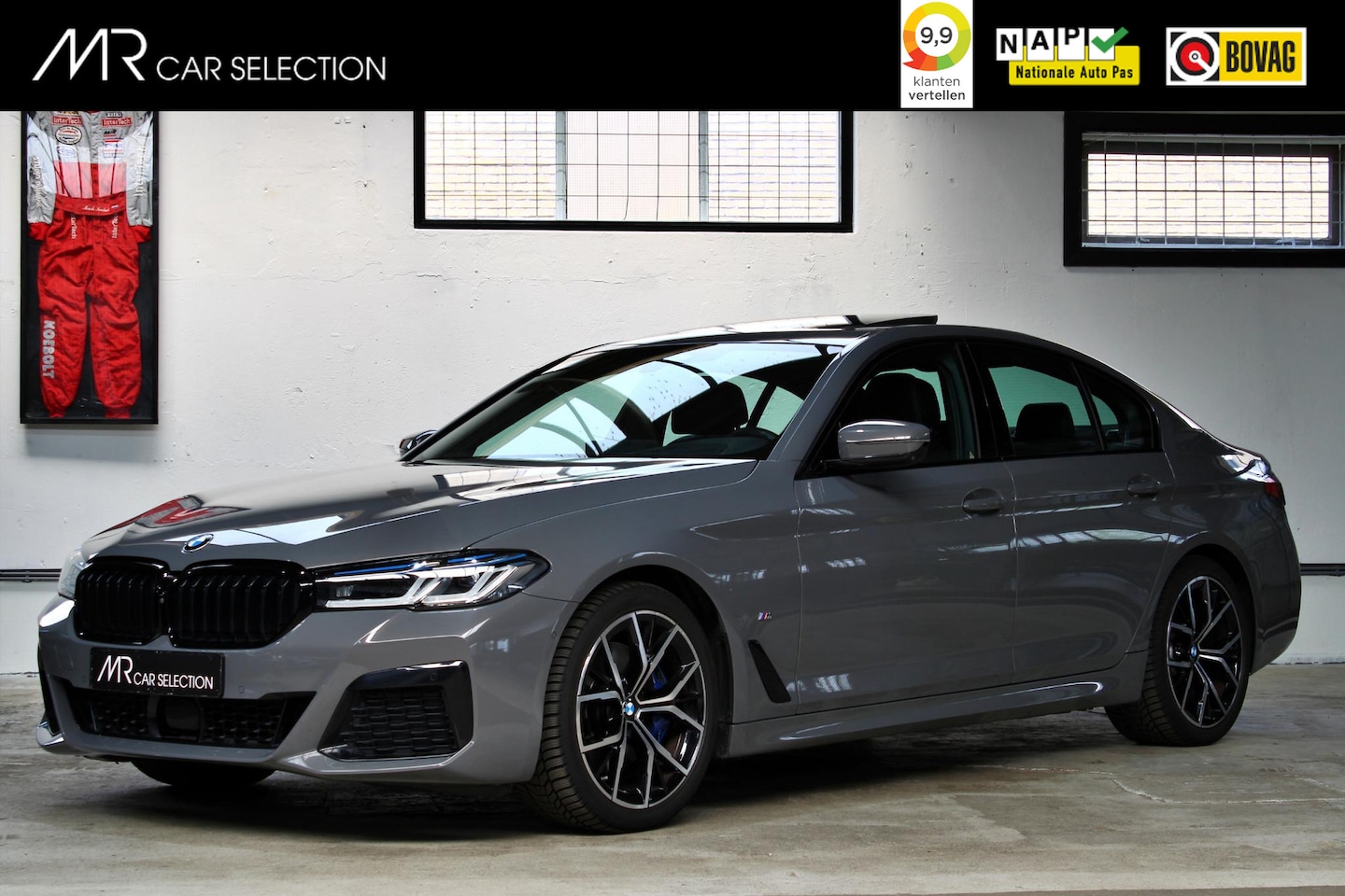 BMW 5-serie - 530i High Executive | M-Sport | 19 inch | Schuifdak | Keyless | Adapt. Cruise | NL auto | - AutoWereld.nl