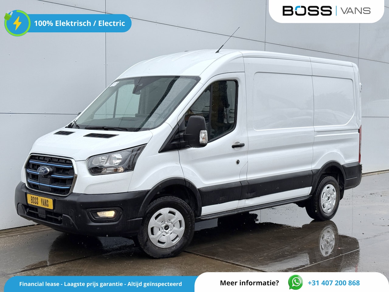 Ford E-Transit - 68kWh 184PK L2H2 316km WLTP 95,4% (SOH) Climate Control Cruise Control CarPlay Navigatie P - AutoWereld.nl