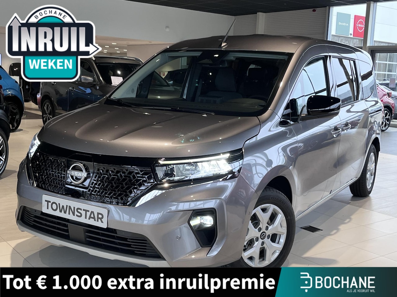 Nissan Townstar Evalia - N-Connecta L2 45 kWh 7 Persoons - 1500 kilo trekgewicht - Nu met 4500,- Voorraad korting - AutoWereld.nl