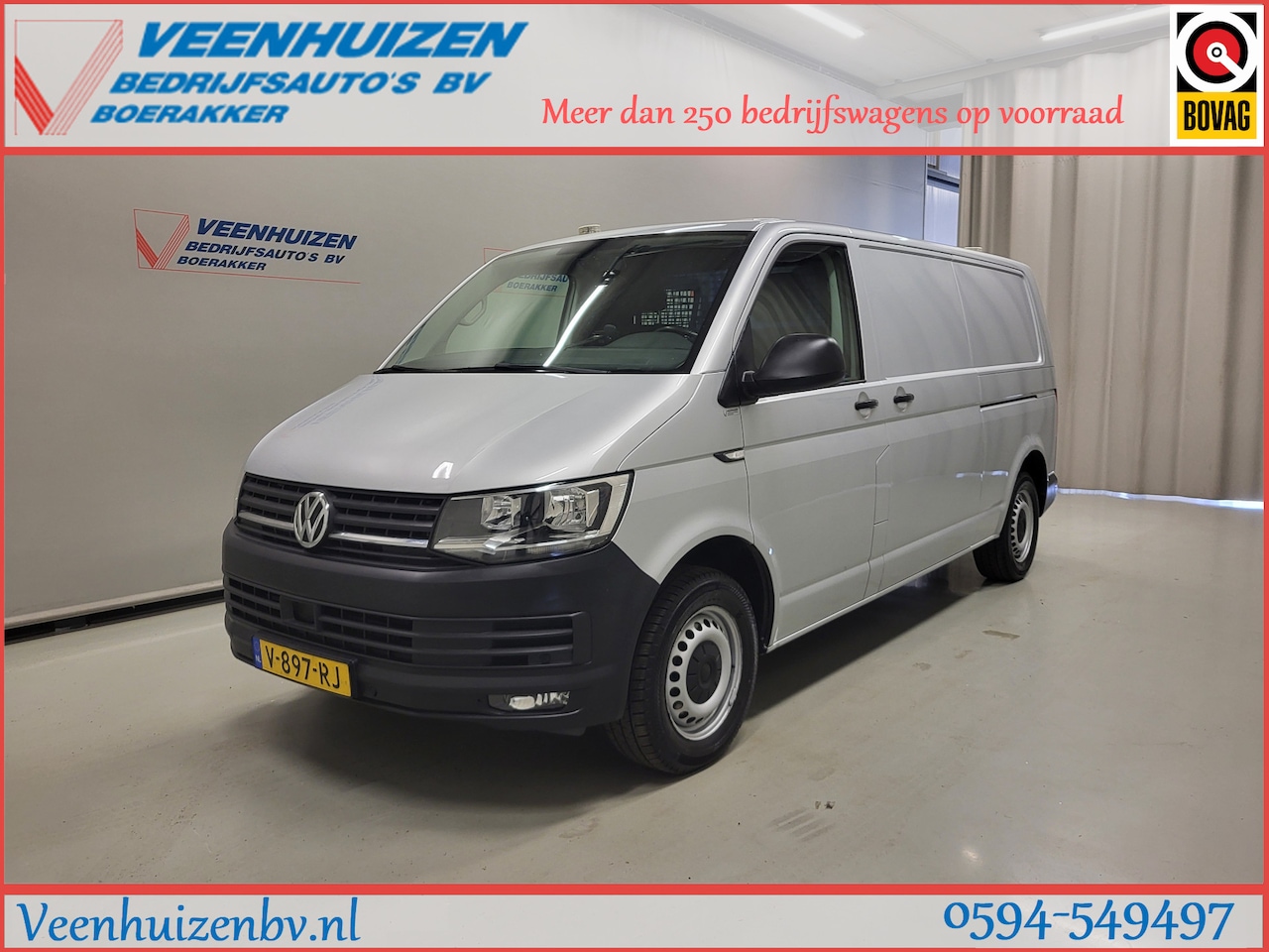 Volkswagen Transporter - 2.0TSI 150pk L2/H1 Trekhaak Euro 6! - AutoWereld.nl