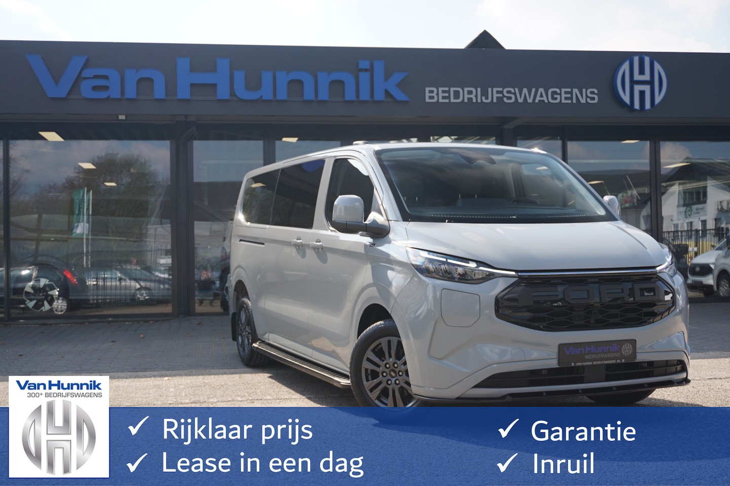 Ford Transit Custom - 320L 2.5 PHEV 233PK Dubbel Cabine JWR Edition PRIJS INCL. BPM !! 13" Navi, Adap. Cruise, C - AutoWereld.nl