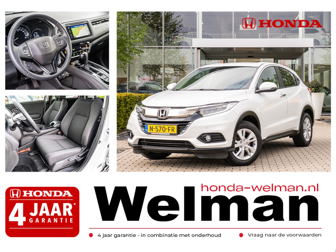 Honda HR-V - 1.5i VTEC ELEGANCE - AUTOMAAT - CAMERA - ALL WEATHERS - AutoWereld.nl