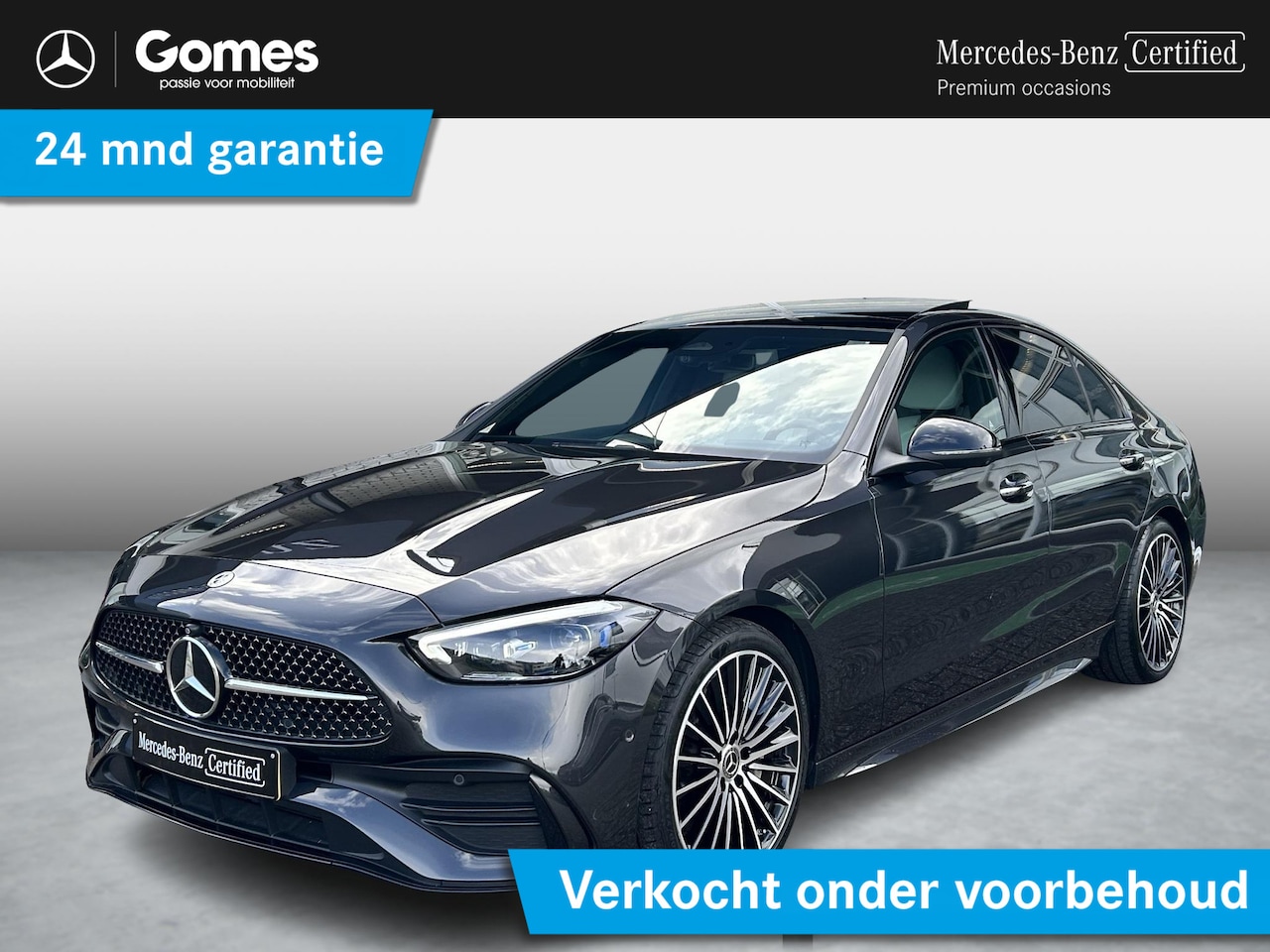 Mercedes-Benz C-klasse - 200 AMG Line | Licht Interieur | Burmester | Memory | Head Up | Panoramadak | 360 Camera - AutoWereld.nl
