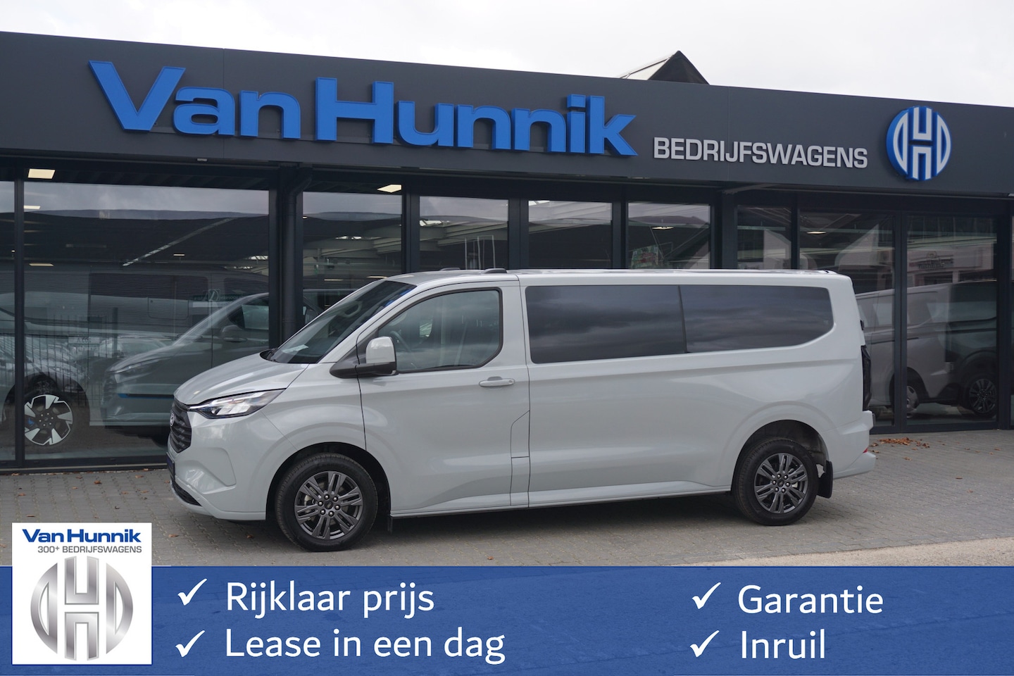 Ford Transit Custom - 320L 2.5 PHEV 233PK Dubbel Cabine Limited PRIJS INCL. BPM !! 13" Navi, Adap. Cruise, Camer - AutoWereld.nl