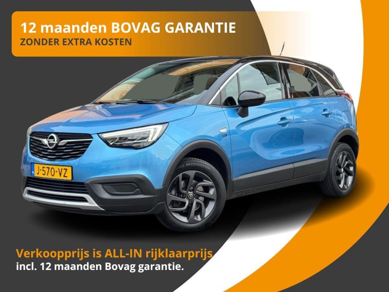 Opel Crossland X - 1.2 TURBO CARPLAY/LMV/2-TONE/NL-AUTO/1E EIG/49.000KM/NIEUWE DISTRIBUTIERIEM!! - AutoWereld.nl