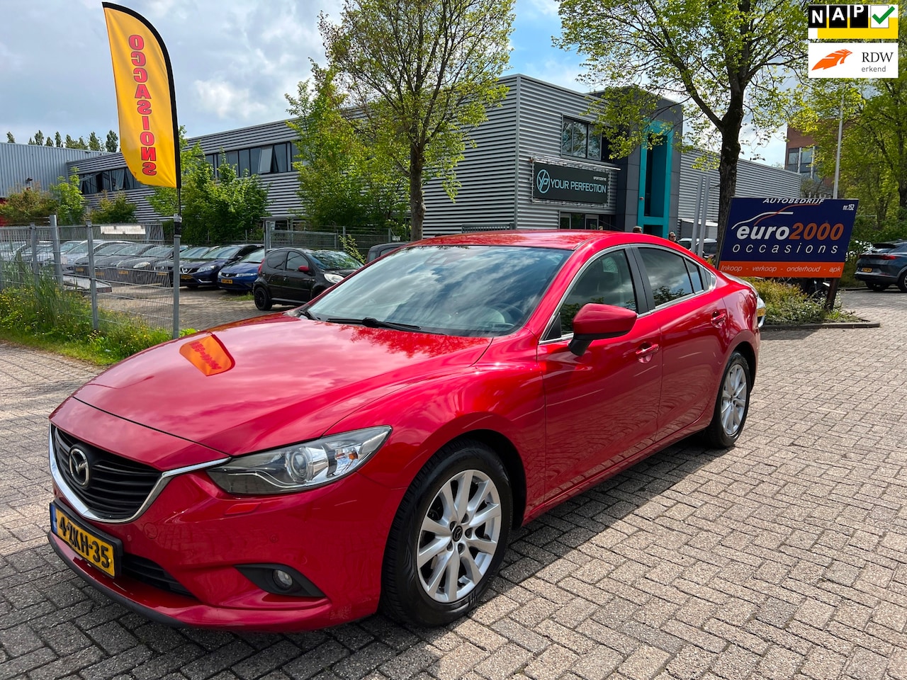 Mazda 6 - 2.2D Skylease+ - NAVIGATIE - KEYLESS - LUXE ! - AutoWereld.nl