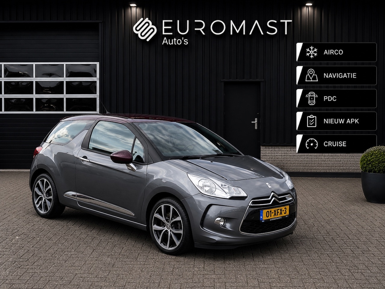 Citroën DS3 - 1.6 e-HDi So Chic Navigatie | Airco | Cruise | Nieuw apk |PDC - AutoWereld.nl