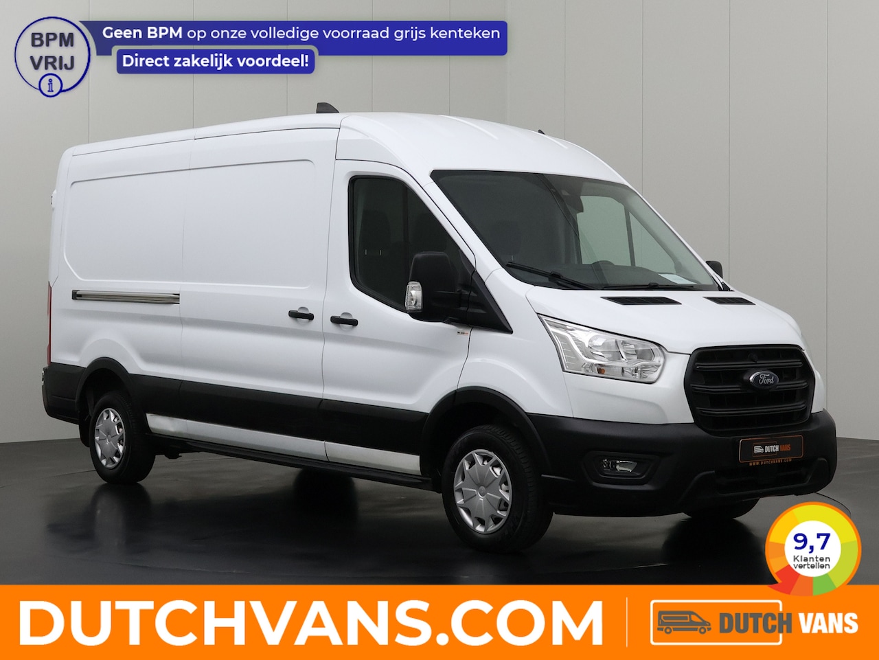 Ford Transit - 2.0 TDCi 130PK L3H2 | Airco | Cruise | 3-Zits | Betimmering - AutoWereld.nl