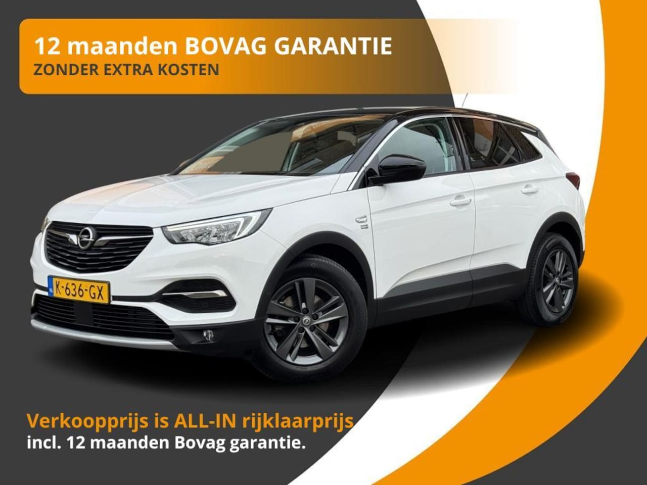 Opel Grandland X - 1.2 TURBO 2-TONE/NL-AUTO/1E EIG./50.000 KM/NIEUWE DISTRIBUTIERIEM!! - AutoWereld.nl