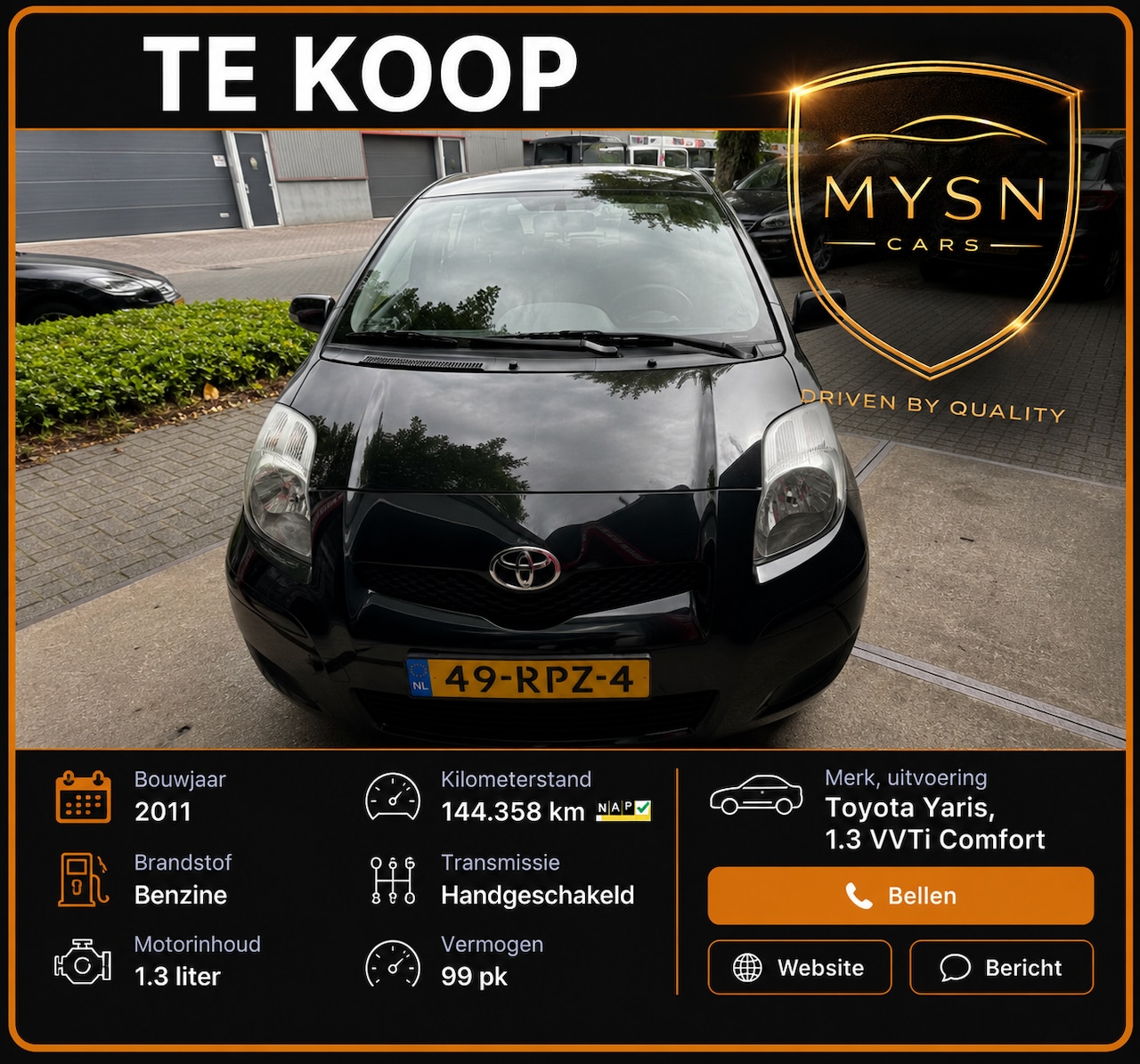 Toyota Yaris - 1.3 VVTi Cool - AutoWereld.nl