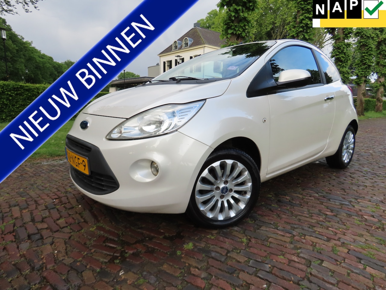 Ford Ka - 1.2 Titanium Airco Stuurbekrachtiging Ellec Pakket Isofix Lm Velgen***Goed Onderhouden***Z - AutoWereld.nl