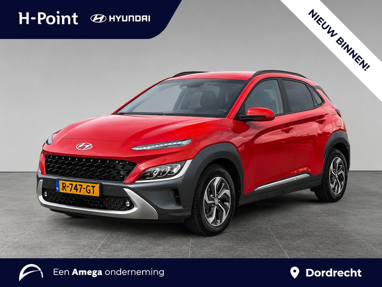 Hyundai Kona - Premium 1.6 GDI HEV 105pk | TREKHAAK | LEDER | NAVI | APPLE CARPLAY / ANDROID AUTO | HEAD- - AutoWereld.nl