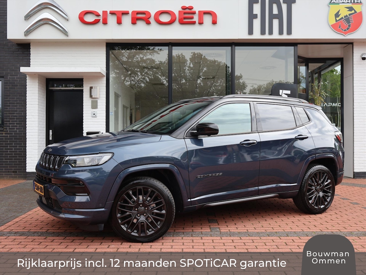 Jeep Compass - 1.3 MultiAir 150PK DDCT Automaat S, Rijklaarprijs | Leder | Stoelverwarming | Stoelventila - AutoWereld.nl