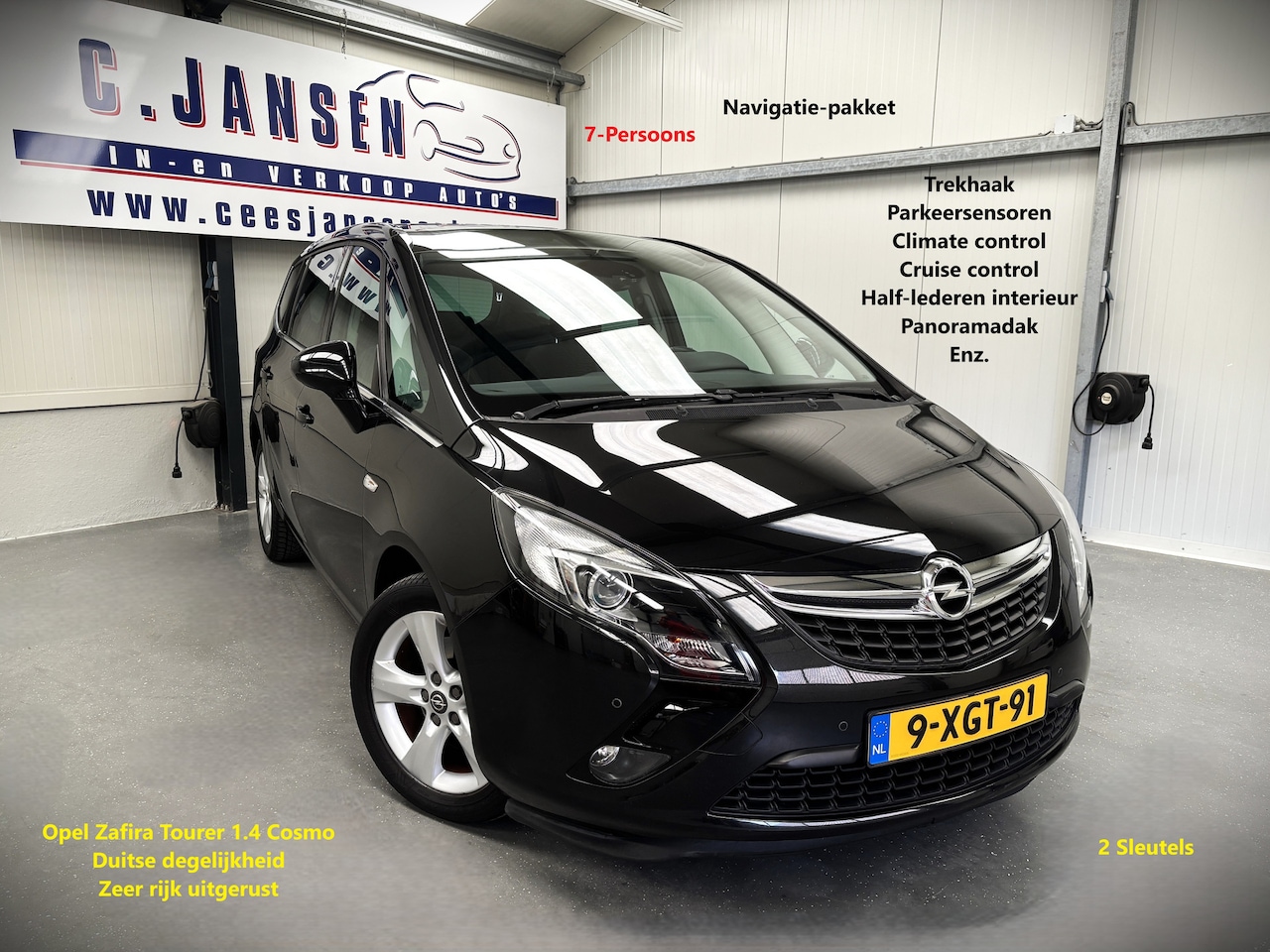 Opel Zafira Tourer - 1.4 Cosmo 7-persoons Prachtig interieur! | Electronic climate controle | Half-lederen bekl - AutoWereld.nl