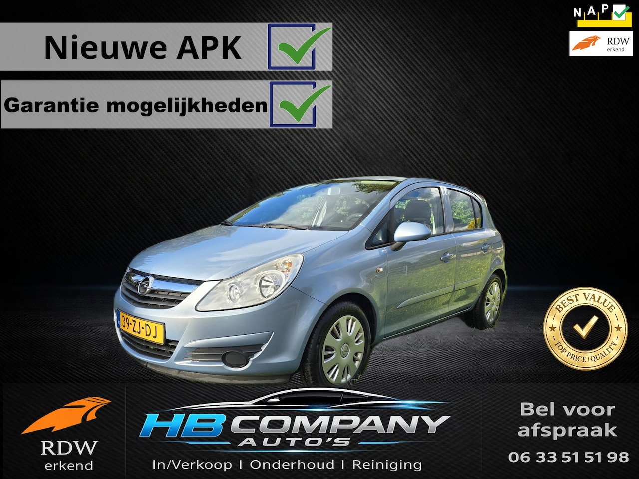 Opel Corsa - 1.2-16V Enjoy | Airco | Nieuwe APK | NAP | Nette staat - AutoWereld.nl