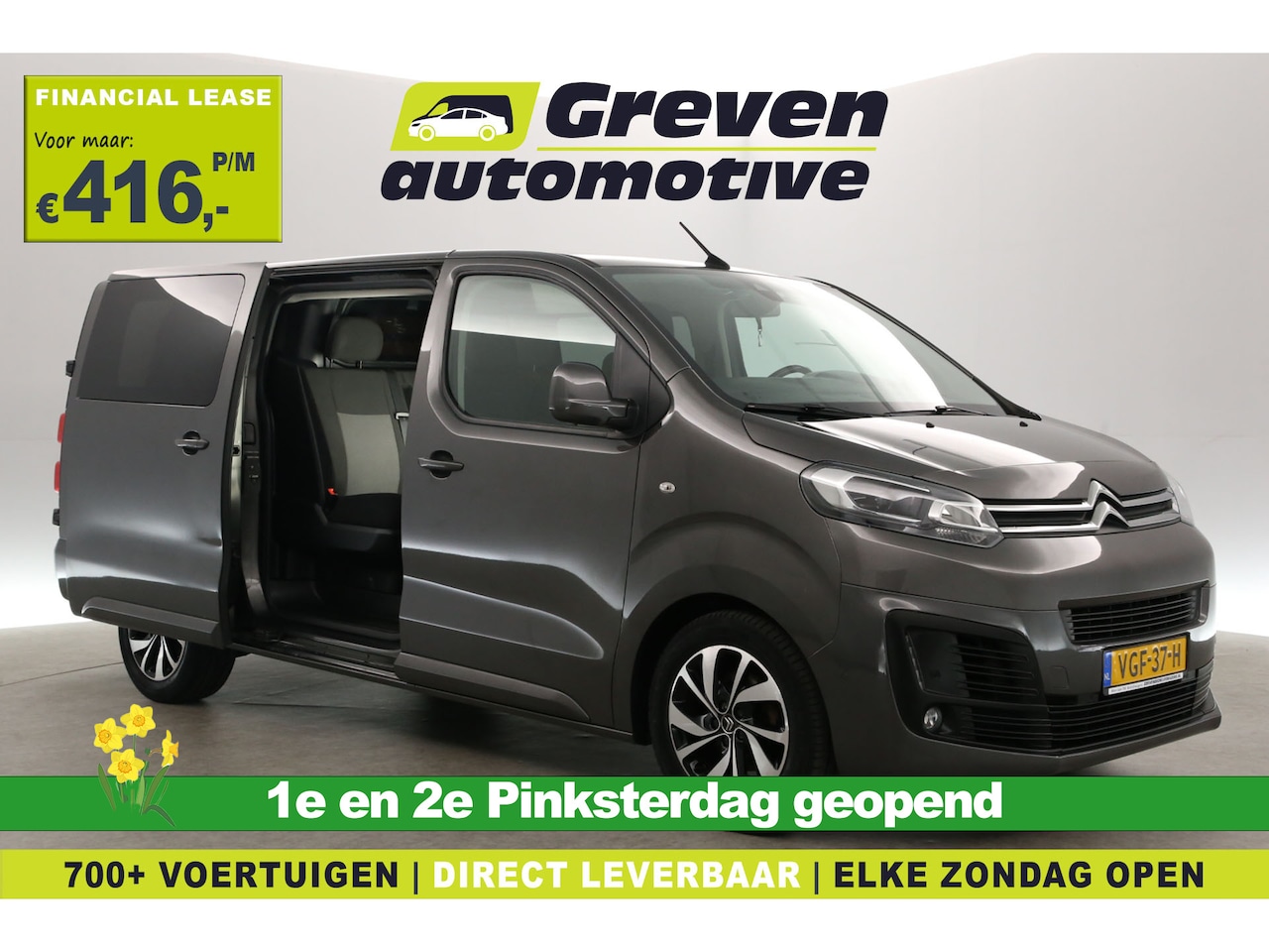 Opel Vivaro - Citroën Jumpy 2.0 BlueHDI L3H1 180PK | Dubbele Cabine | Aut. | Clima | 2xSchuifdeur | Adap - AutoWereld.nl