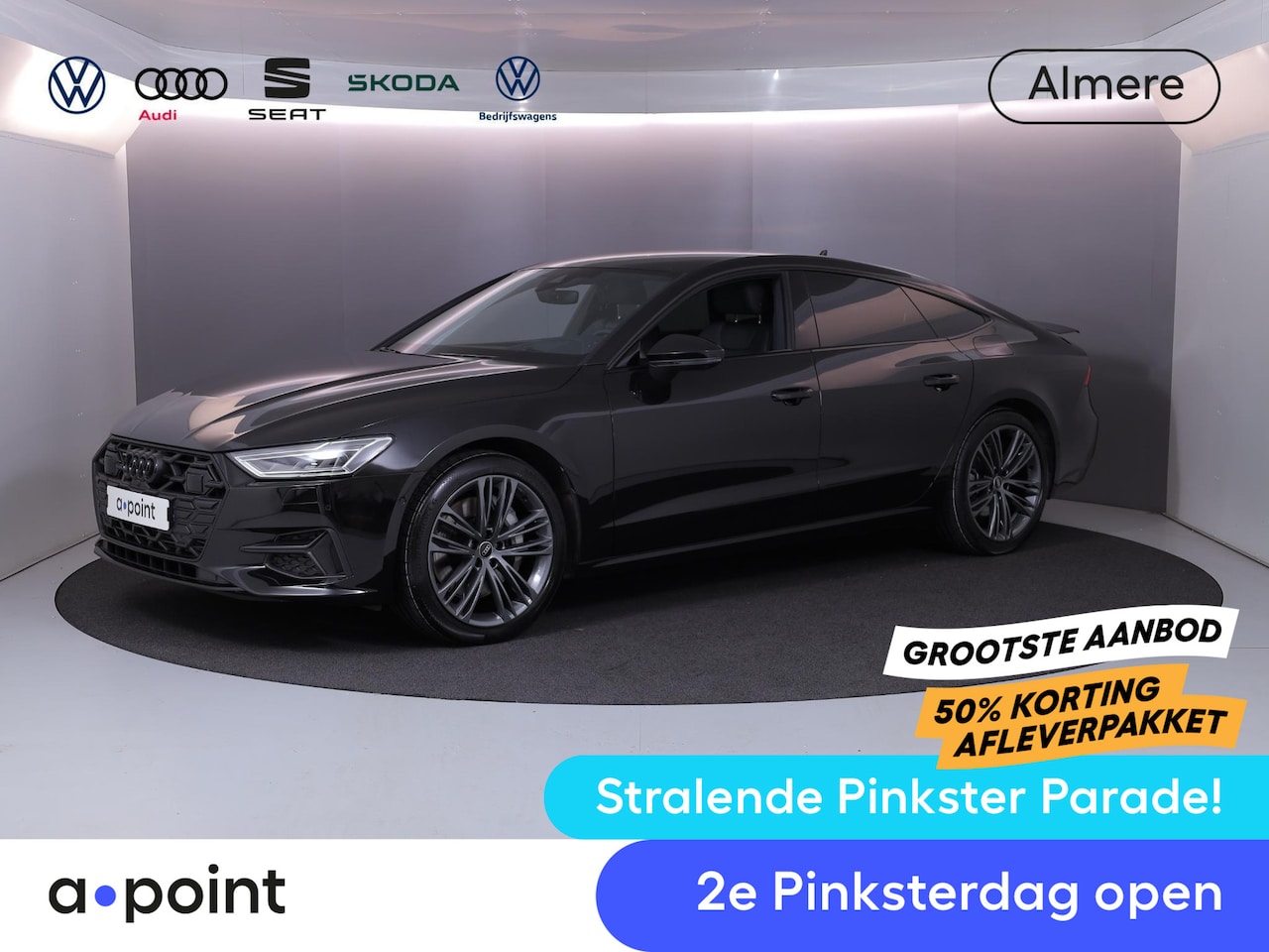 Audi A7 Sportback - 50 TFSI e quattro Pro Line 299PK | SOH 100%| Optiek zwart plus | Stoelverwarming | Head up - AutoWereld.nl