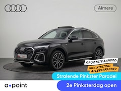 Audi Q5 Sportback - 50 TFSI e S edition 299 pk S-tronic | SOH 100% | Navigatie | Panoramadak | Parkeersensoren
