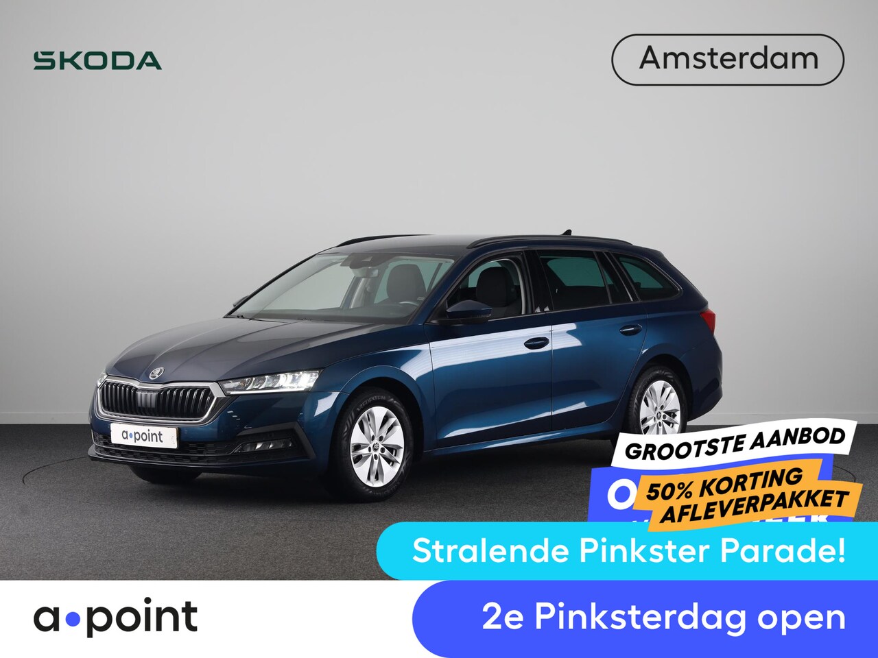 Skoda Octavia Combi - 1.0 TSI Ambition 110 pk | Verlengde garantie | Navigatie | Parkeersensoren | LED koplampen - AutoWereld.nl