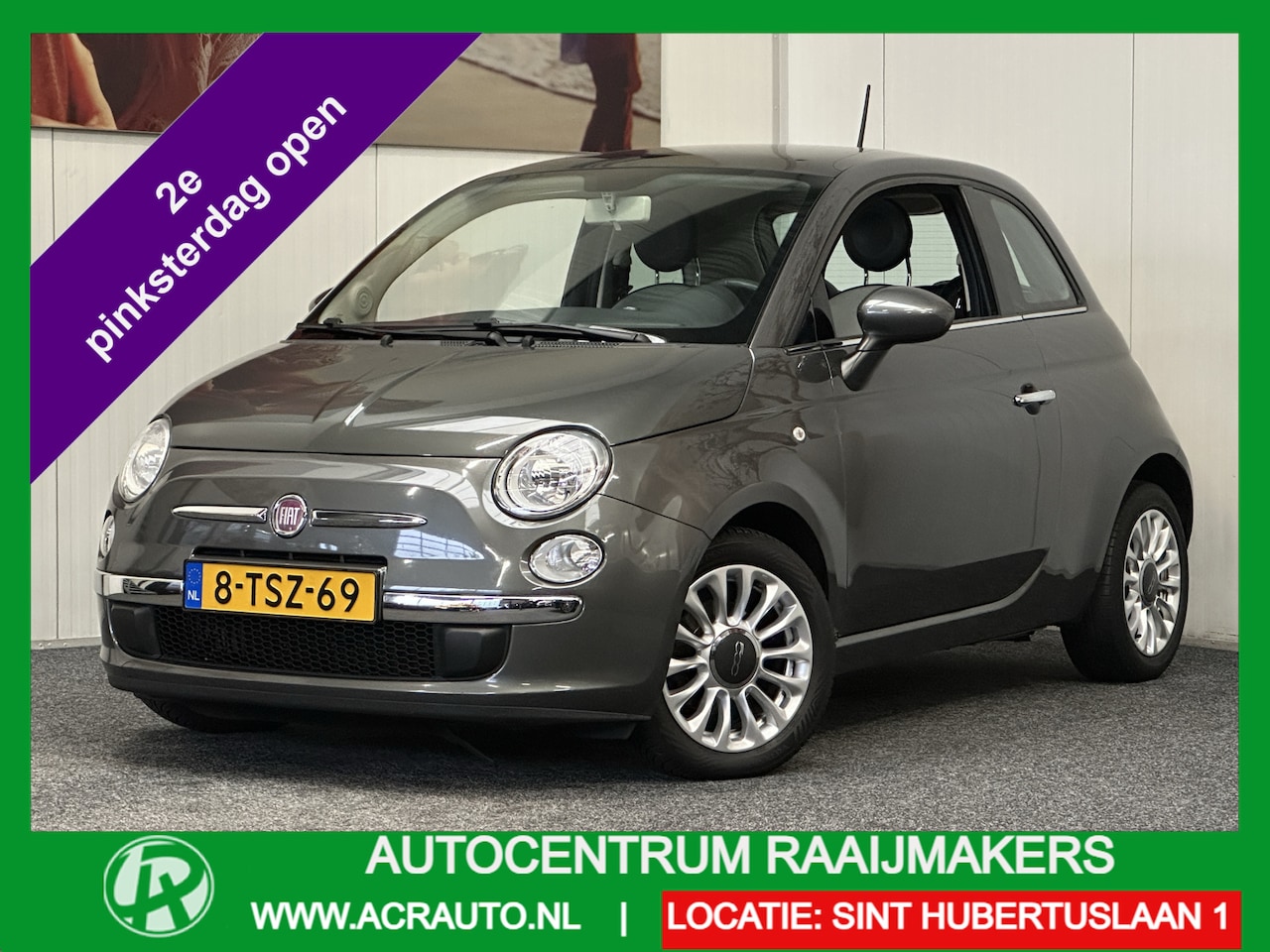 Fiat 500 - 0.9 TWIN AIR TURBO LOUNGE PANORAMADAK AIRCO PANORAMADAK BLUETOOTH TELEFOON MEDIA VOORBEREI - AutoWereld.nl