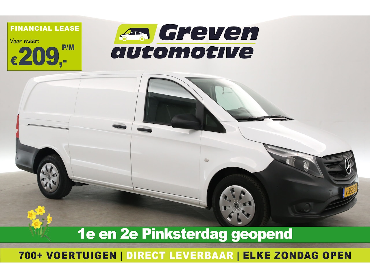 Mercedes-Benz Vito - CDI Lang 140PK | Airco | Cruise | 3 Zits | Parkeersens. - AutoWereld.nl