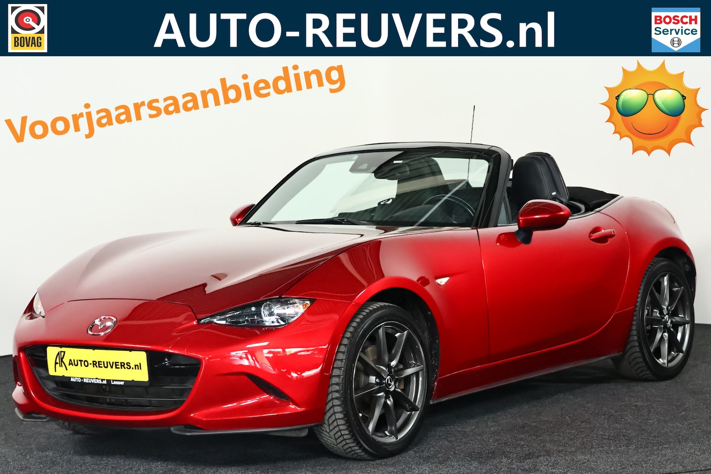 Mazda MX-5 - 2.0 SkyActiv-G 184 Luxury / Leder / LED / CarPlay / Navi / Clima - AutoWereld.nl