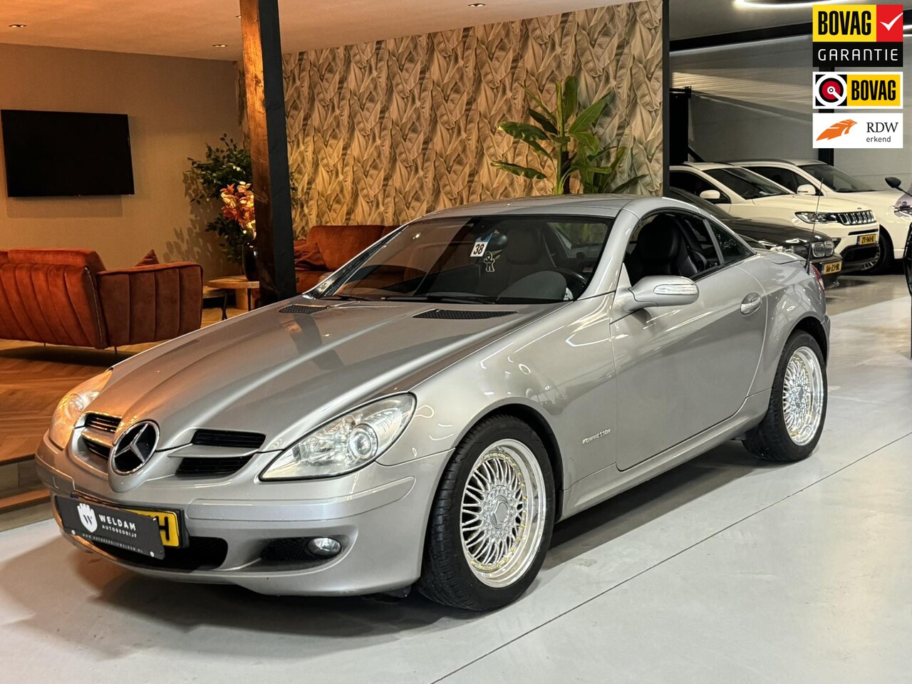 Mercedes-Benz SLK-klasse - 200 K. Carplay Leder StoelVW Cruise Navi Airco Rijklaar - AutoWereld.nl