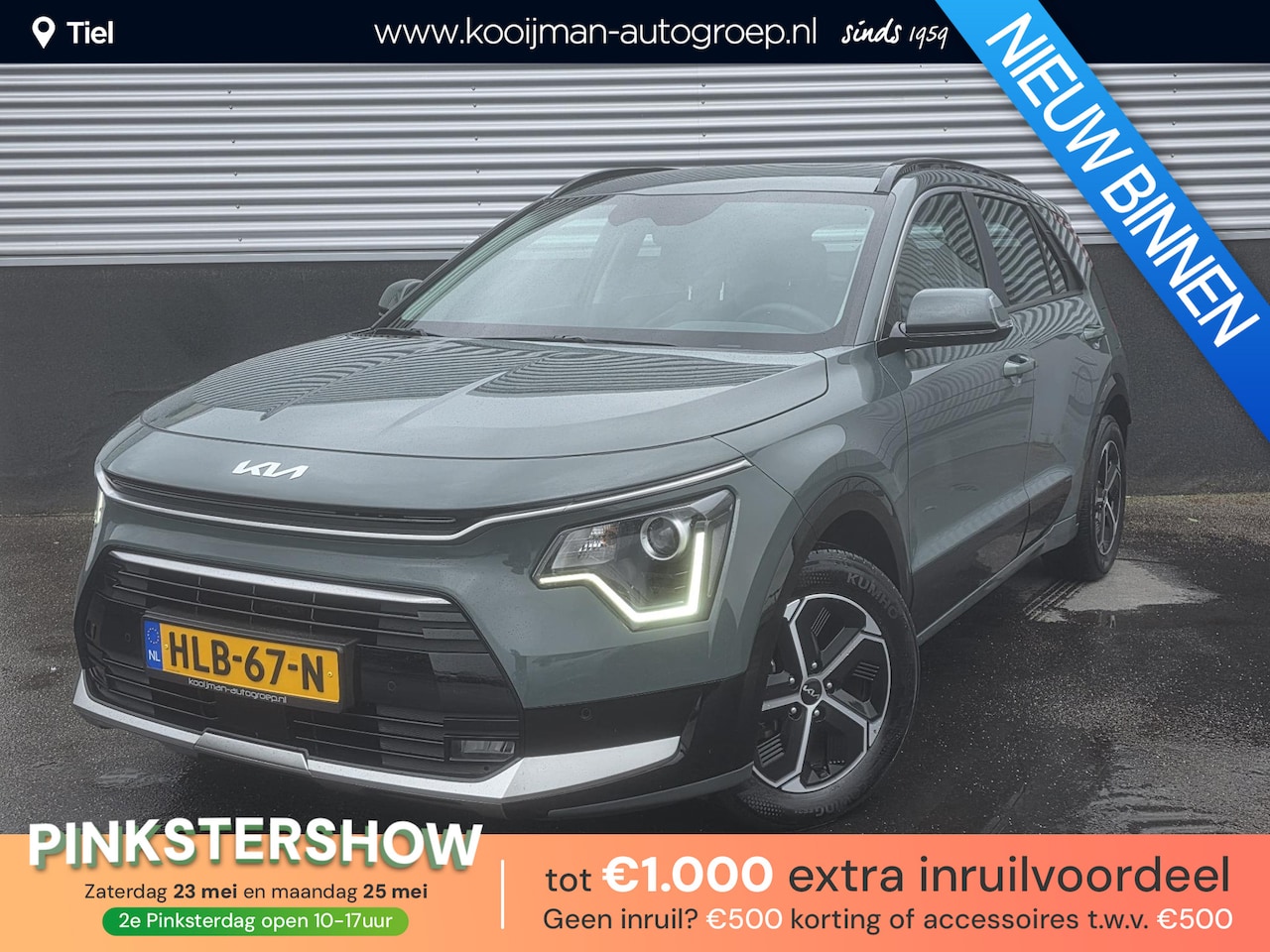 Kia Niro - 1.6 GDi Hybrid DynamicLine Navigatie, Smart Key, Parkeersensoren voor + achter, Achteruitr - AutoWereld.nl
